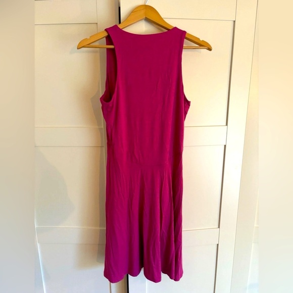 Athleta Santorini Thera Sleeveless Halter A-Line Dress Size Medium Tall in Pink - Picture 5 of 6